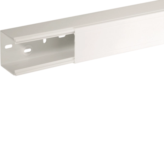 B01856 - Canale porta apparecchi e porta cavi bianco completo di coperchio TA-N 60x60 W