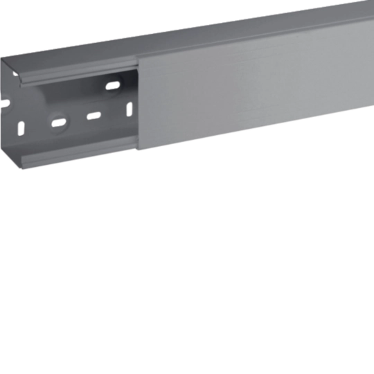 B01859 - Canale porta apparecchi e porta cavi grigio completo di coperchio TA-N 80x60 G