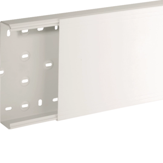 B01866 - Canale porta apparecchi e porta cavi bianco completo di coperchio TA-N 200x60 W