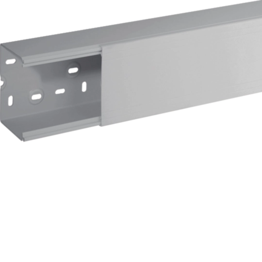 B01869 - Canale porta apparecchi e porta cavi grigio completo di coperchio TA-N 100x80 G