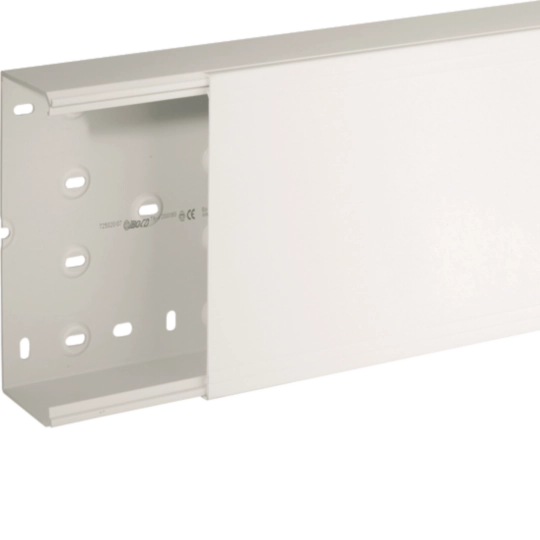 B01874 - Canale porta apparecchi e porta cavi bianco completo di coperchio TA-N 200x80 W