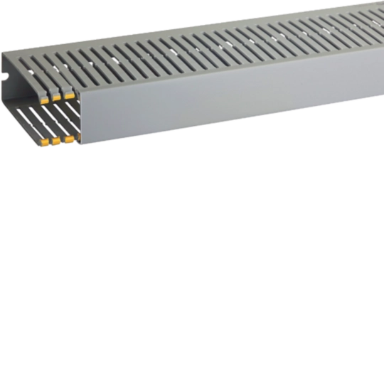 B02582 - Canaletta con coestruso morbido modulo 10 feritoia 4 grigio T1-EN 40x100 G