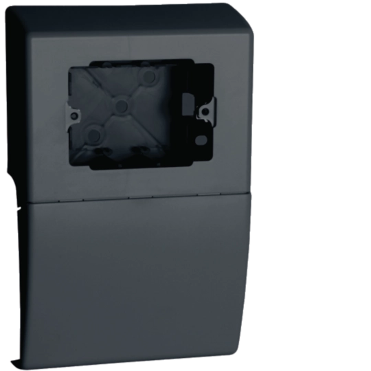 B04004 - Scatola porta apparecchi universale 3 moduli linea TBA-Art nero ardesia SBA3 A