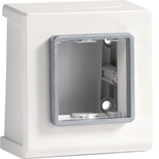 B04264 - Scatola porta apparecchi Pepita 2 moduli linea TCN bianco SRCN 2 AP W