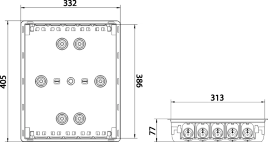 B04926 - Scatola per cartongesso per centralino Pablo Style 24 moduli STY SIC 24 CAR