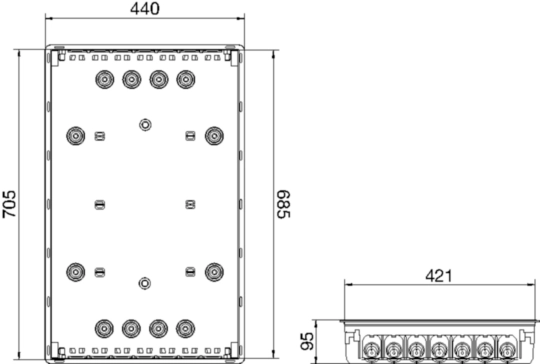 B04929 - Scatola per cartongesso per centralino Pablo Style 72 moduli STY SIC 72 CAR