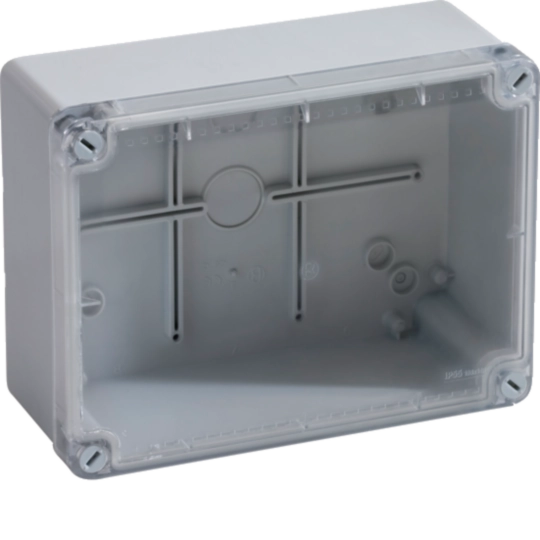 B05615 - Cassetta di derivazione trasparente 190x140x70 1/4 di giro IP56 04 TRASP