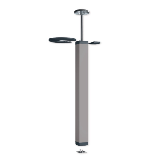 B45314 - Colonne speed Tercia CLS-C45 1 face Hmax fixation 3300 à 3600mm alu anodisé