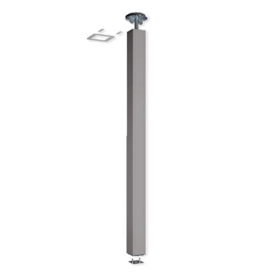 B45360 - Colonne standard Tercia CLE-C45 1 face Hmax fixation 2700 à 3000mm alu anodisé