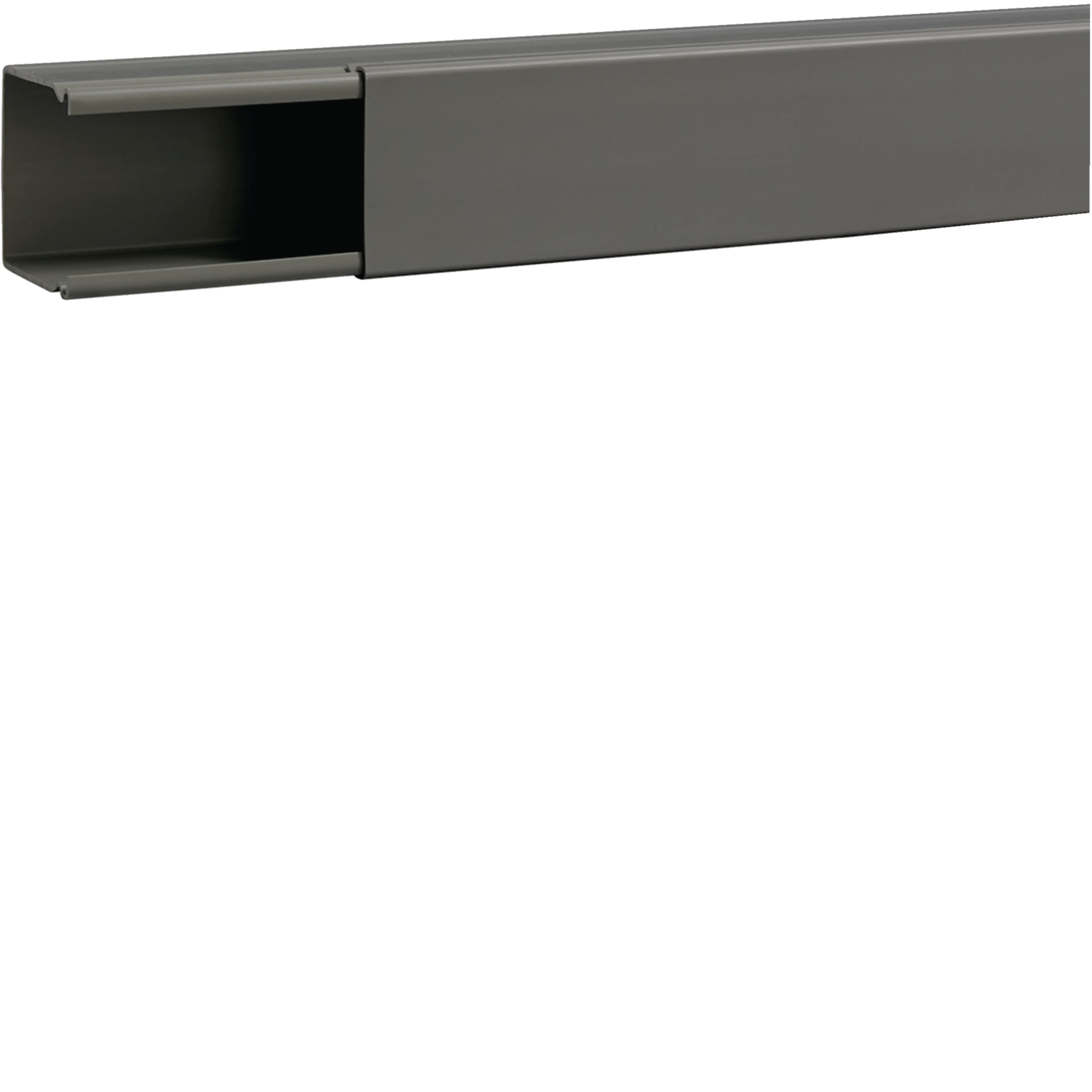 B6006007030O - Verdrahtungskanal ohne Boden-/Seitenstanzung aus PVC BA6 60x60mm steingrau