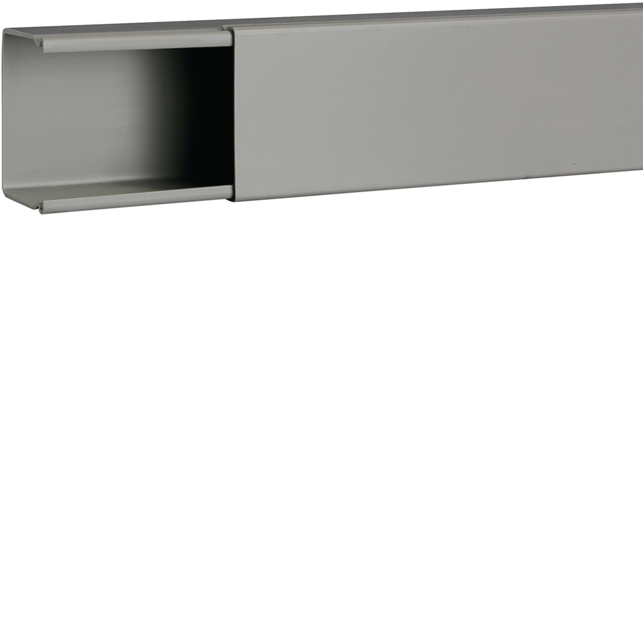 B6008007030O - Verdrahtungskanal ohne Boden-/Seitenstanzung aus PVC BA6 60x80mm steingrau
