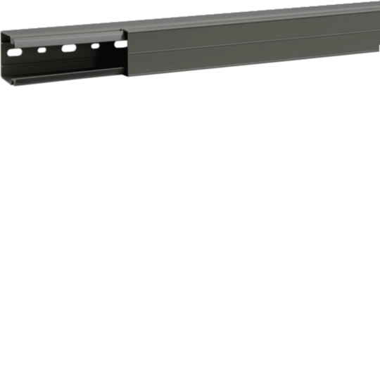 B7A40040 - Canal de distribución de PVC de 40x40 mm, color gris RAL7030