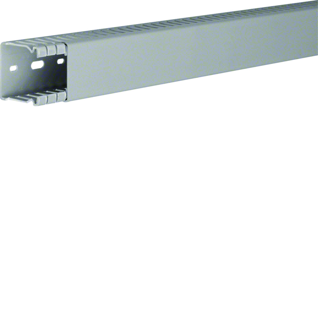 Perforált huzalozócsatorna 43mm 47mm x 2000mm gránitszürke alap-perforált 6mm fedéllel BA6 Hager