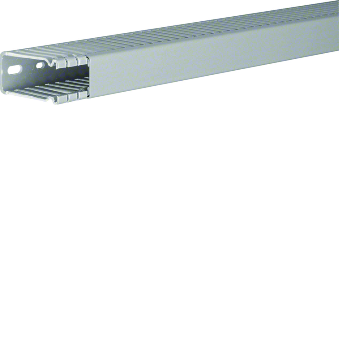 Perforált huzalozócsatorna 60mm x 25mm x 2000mm gránitszürke alap-perforált fedéllel BA6 Hager