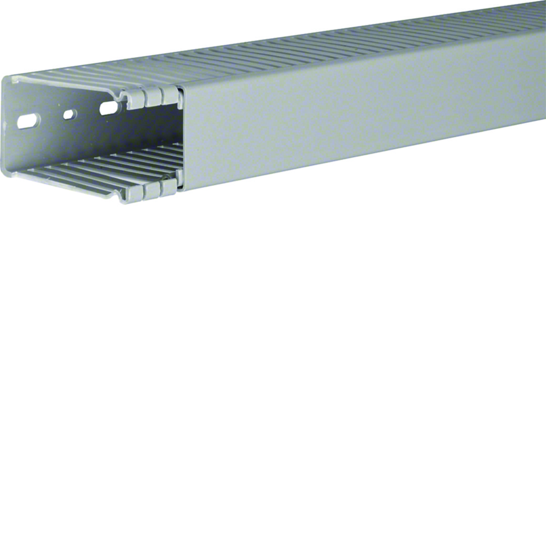 Perforált huzalozócsatorna 84mm 47mm x 2000mm gránitszürke alap-perforált 6mm fedéllel BA6 Hager