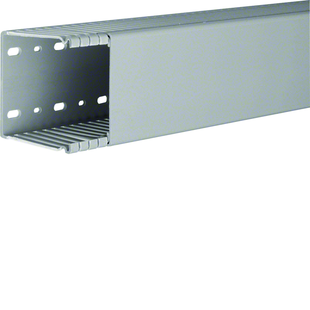Perforált huzalozócsatorna 84mm 88mm x 2000mm gránitszürke alap-perforált 6mm fedéllel BA6 Hager