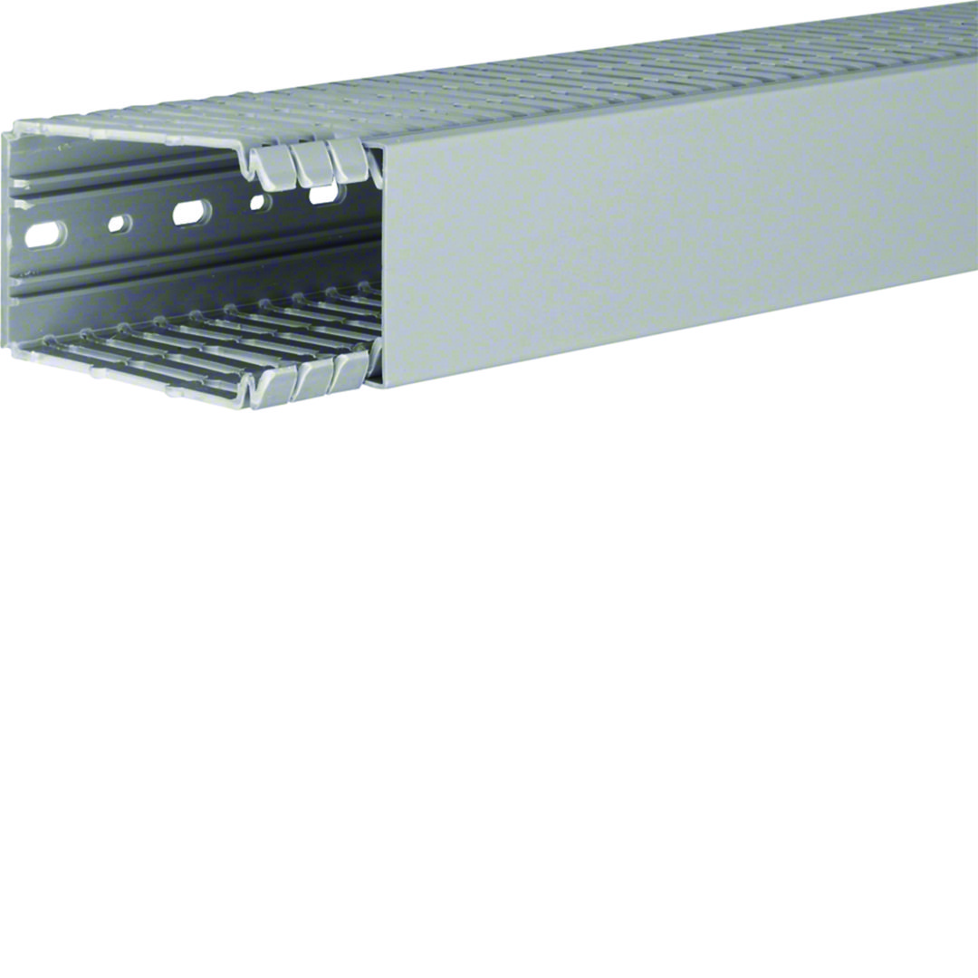 Perforált huzalozócsatorna 100mm 60mm x 2000mm gránitszürke alap-perforált 6.5mm BA7 Hager
