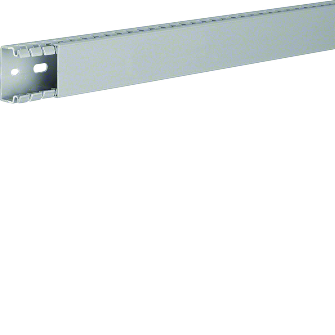Perforált huzalozócsatorna 25mm 40mm x 2000mm gránitszürke alap-perforált 6.5mm BA7 Hager