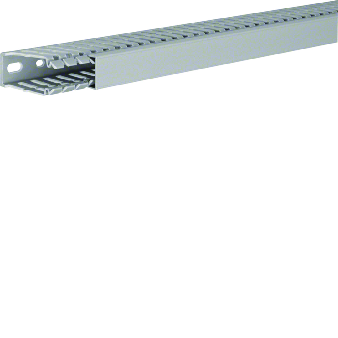 Perforált huzalozócsatorna 60mm 25mm x 2000mm gránitszürke alap-perforált 6.5mm BA7 Hager