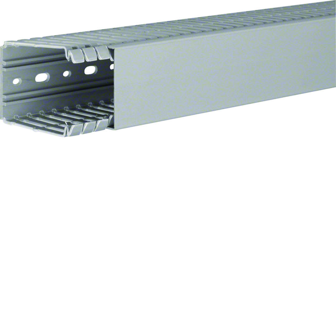 Perforált huzalozócsatorna 80mm 60mm x 2000mm gránitszürke alap-perforált 6.5mm BA7 Hager
