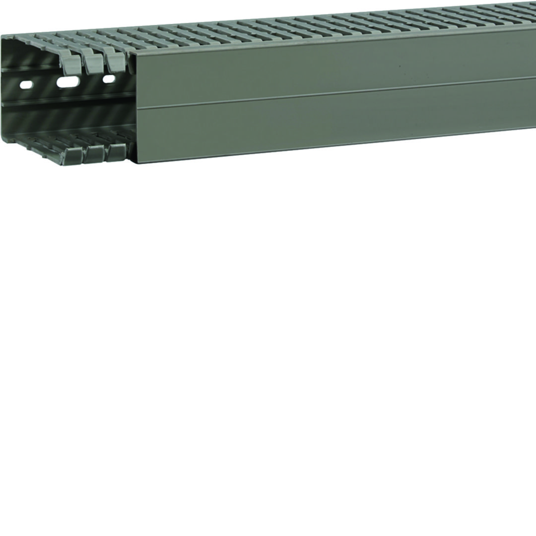 Perforált huzalozócsatorna 100mm 60mm x 2000mm gránitszürke alap-perforált 6.5mm BA7A Hager