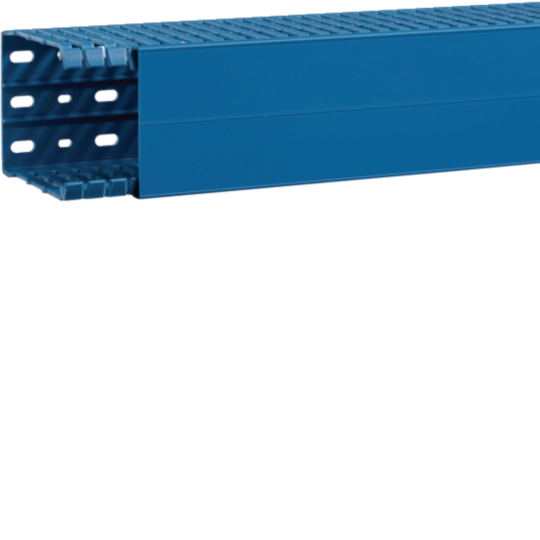 BA7A100080BL - Slotted panel trunking made of PVC BA7A 100x80mm blue