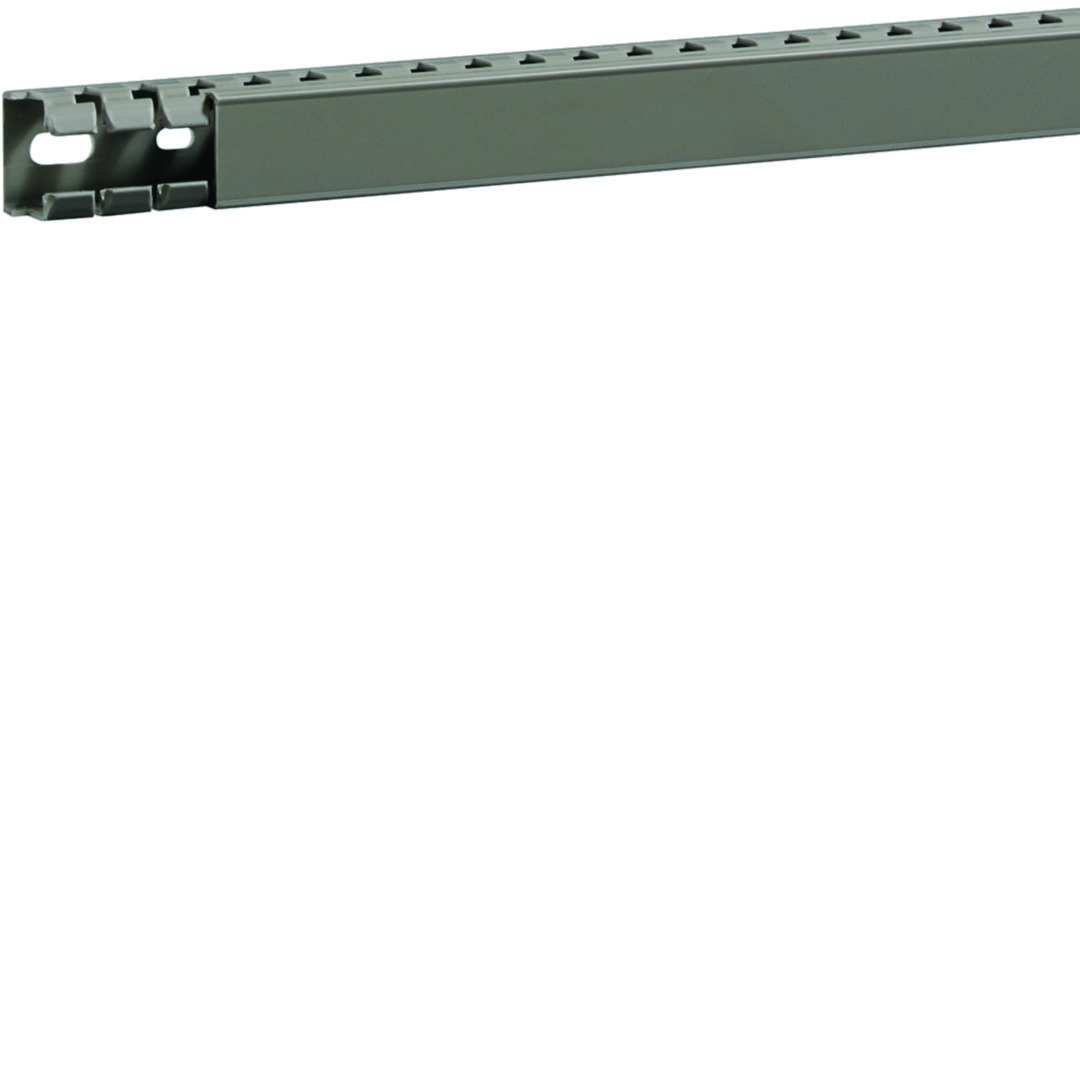 Perforált huzalozócsatorna 25mm 25mm x 2000mm gránitszürke alap-perforált 6.5mm BA7A Hager