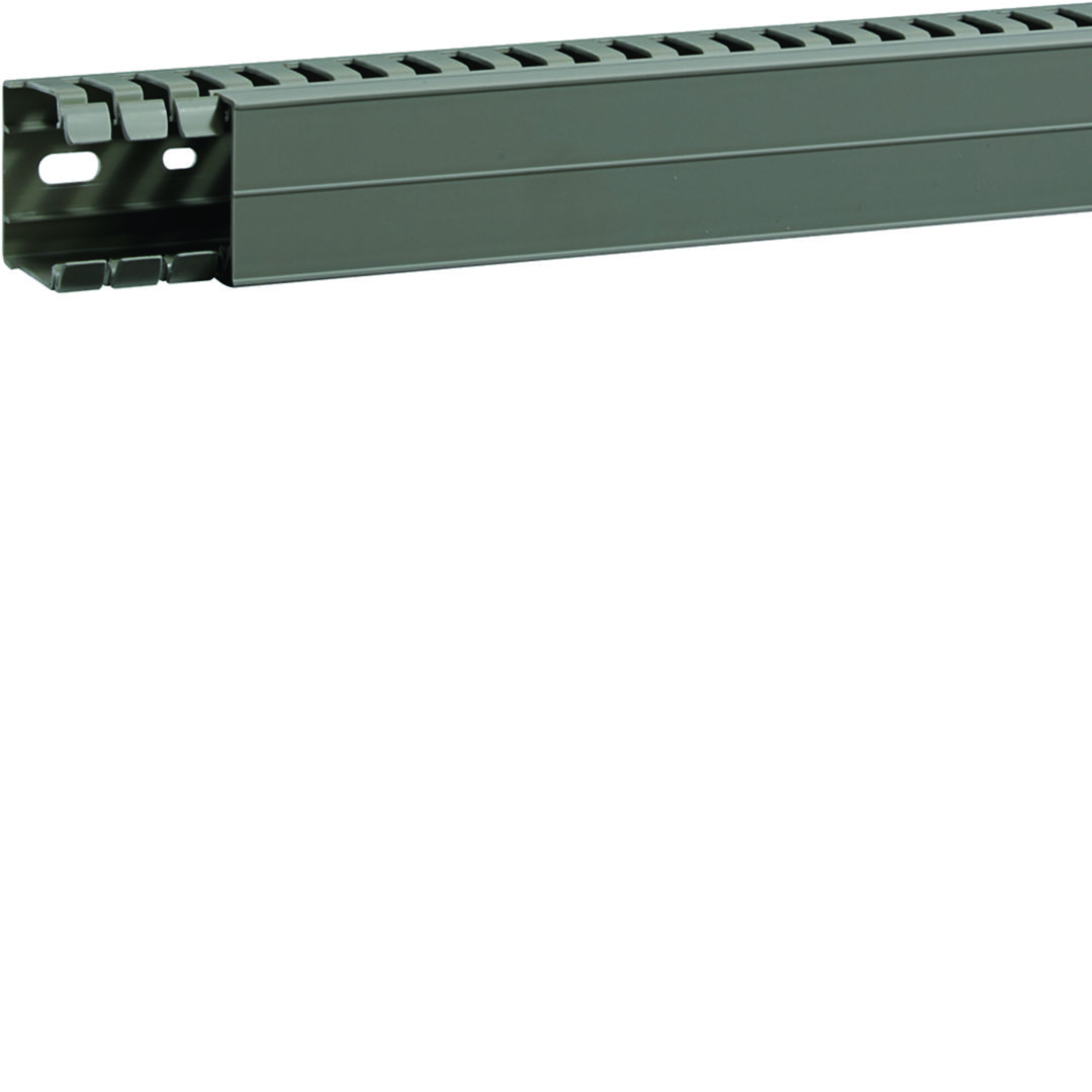 Perforált huzalozócsatorna 40mm 40mm x 2000mm gránitszürke alap-perforált 6.5mm BA7A Hager