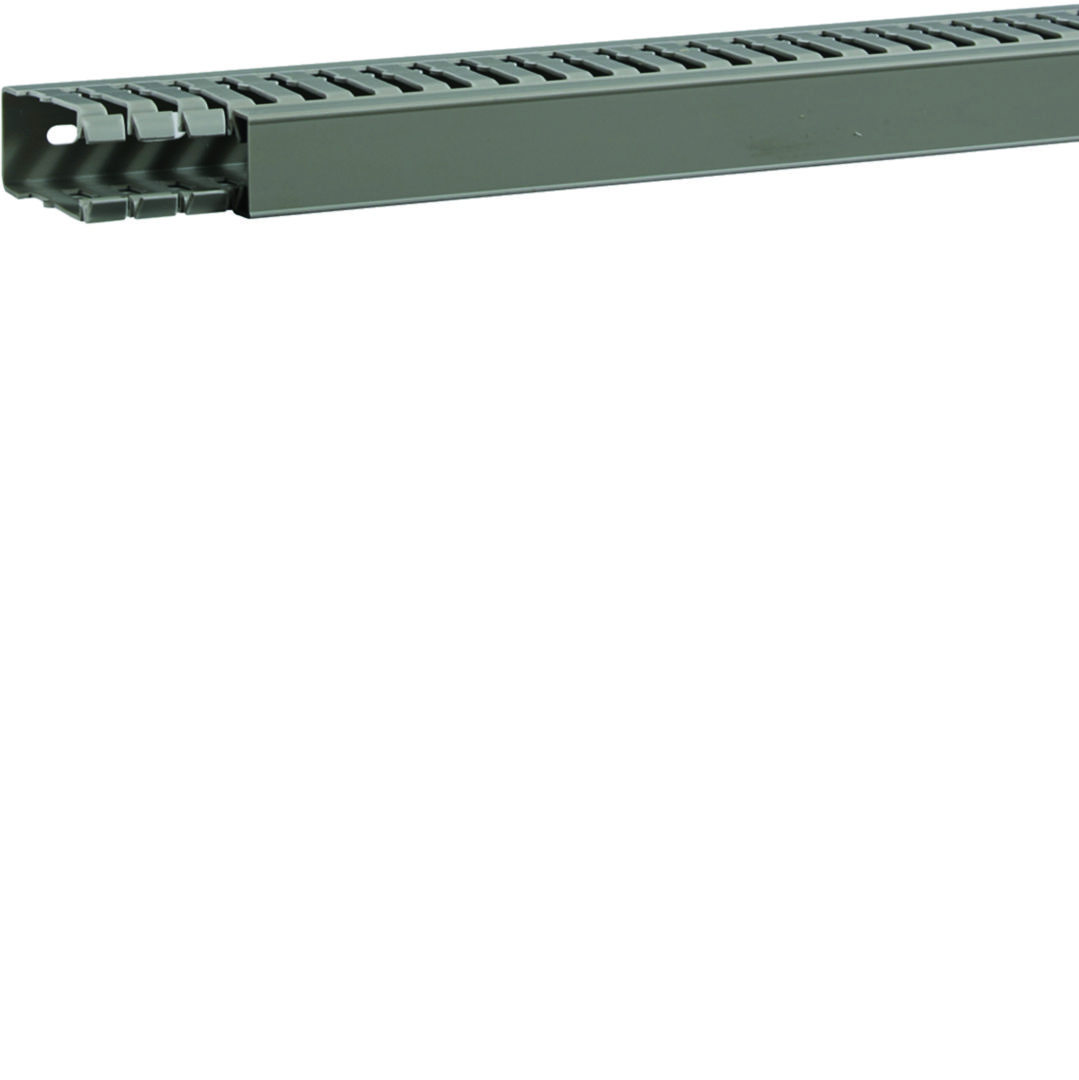 Perforált huzalozócsatorna 60mm 25mm x 2000mm gránitszürke alap-perforált 6.5mm BA7A Hager