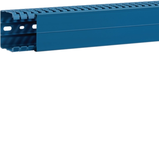 BA7A60060BL - Slotted panel trunking made of PVC BA7A 60x60mm blue