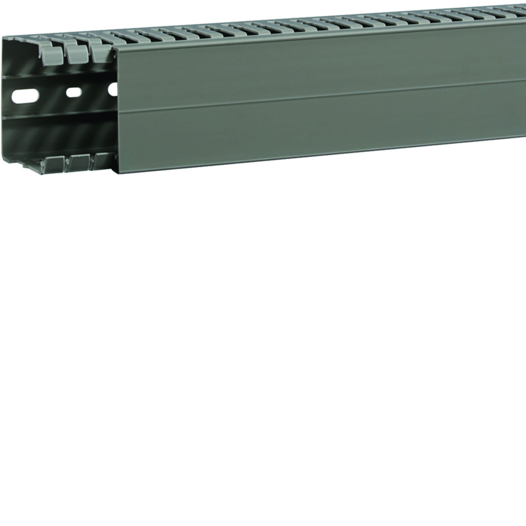 Perforált huzalozócsatorna 60mm 60mm x 2000mm gránitszürke alap-perforált 6.5mm BA7A Hager