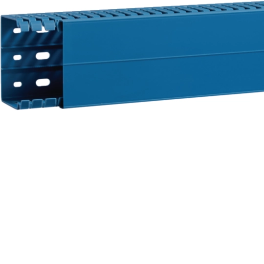BA7A60080BL - Slotted panel trunking made of PVC BA7A 60x80mm blue