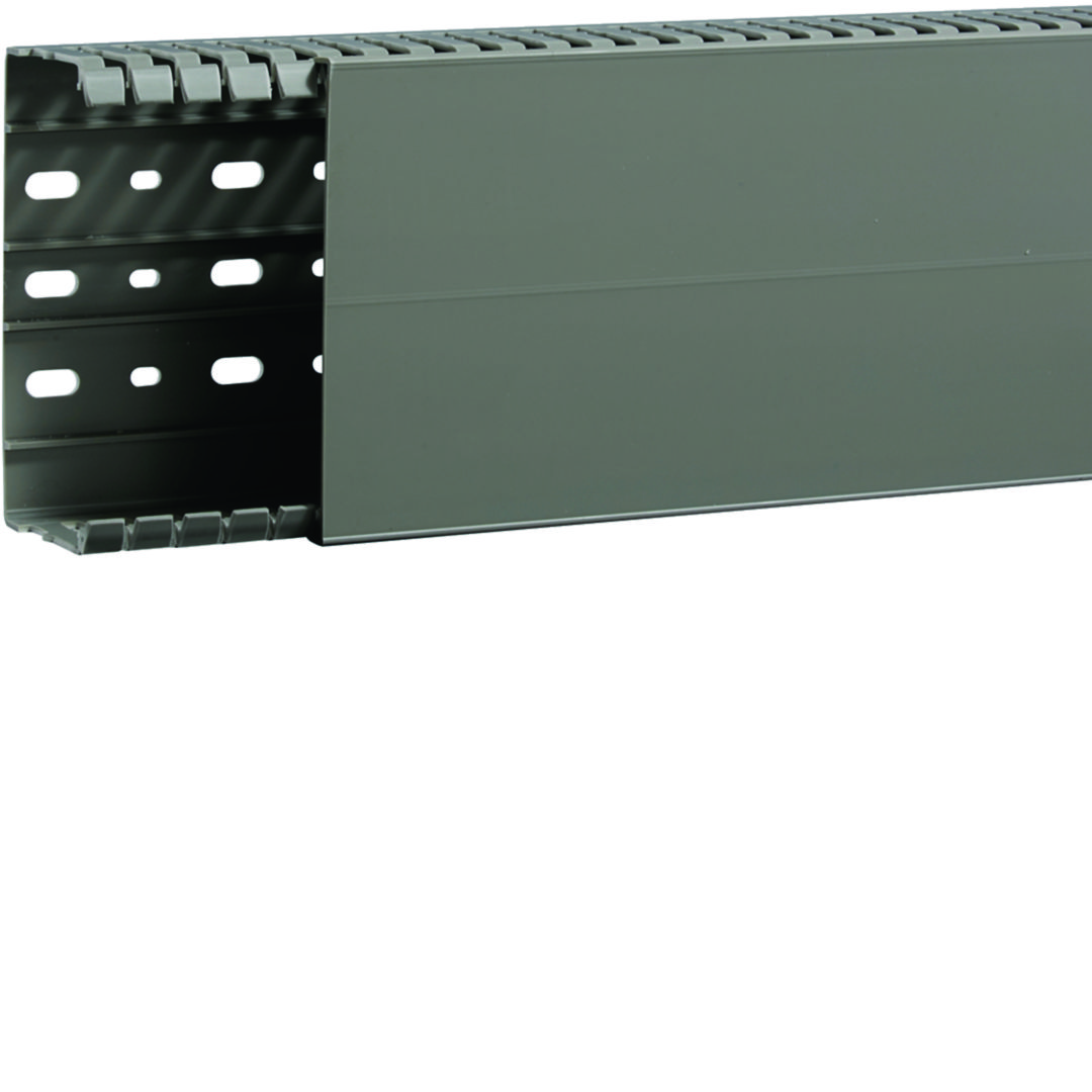 Perforált huzalozócsatorna 60mm 120mm x 2000mm gránitszürke alap-perforált 6.5mm BA7A Hager