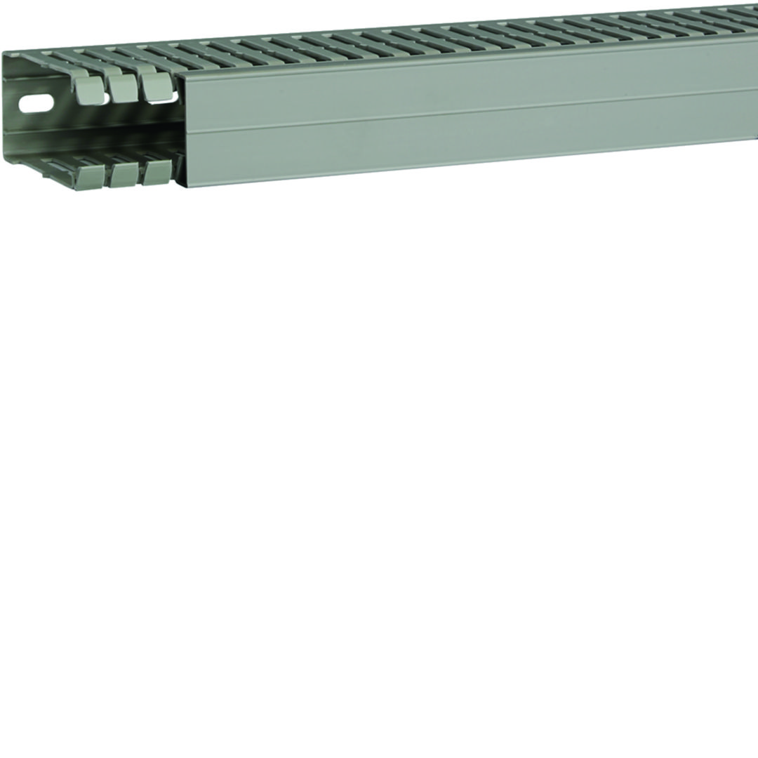 Perforált huzalozócsatorna 80mm 40mm x 2000mm gránitszürke alap-perforált 6.5mm BA7A Hager