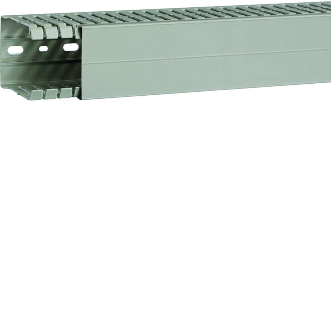 Perforált huzalozócsatorna 80mm 60mm x 2000mm gránitszürke alap-perforált 6.5mm BA7A Hager