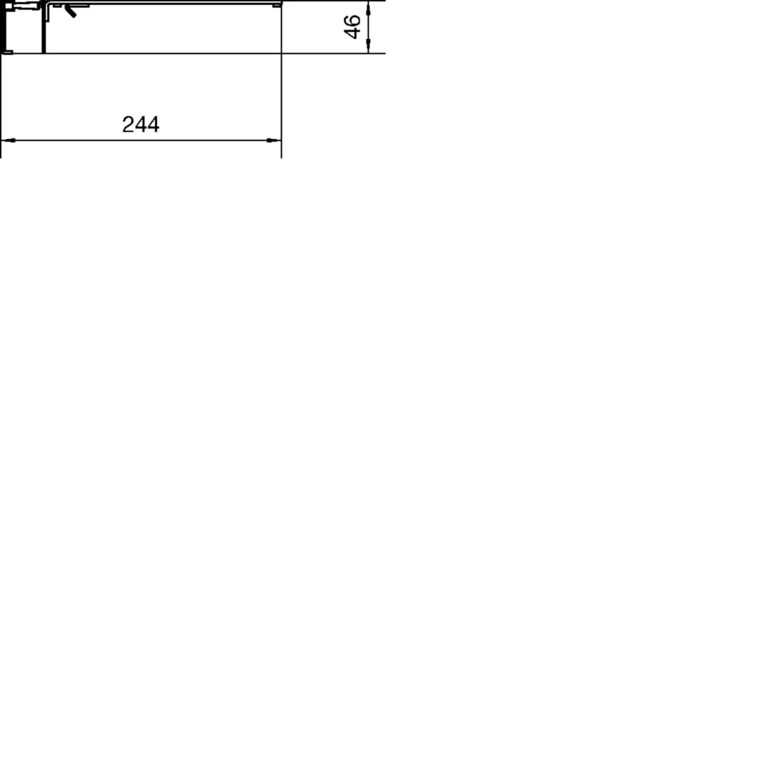 BKB250852B - Oberteil mit Bürste Stahlblech zu BKB 250x85mm Länge 1m