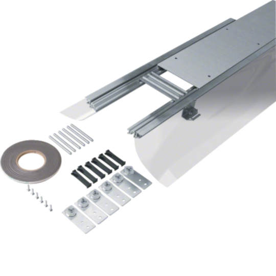 BKFD200045 - Bodenkanal estrichbündig mit Folie/Dichtmöglichkeit Stahl BKFD 200x(45-70)mm