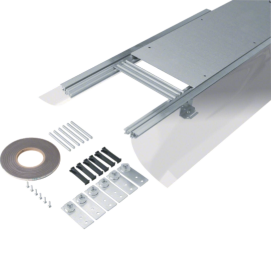 BKFD300105 - Bodenkanal estrichbündig mit Folie/Dichtmöglichkeit Stahl BKFD 300x(105-150)mm