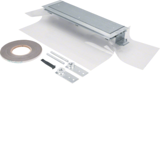 BKFDE400145 - Endstück höhenverstellbar mit Folie/Dichtungsmöglichkeit zu BKFD 400x(145-190)mm