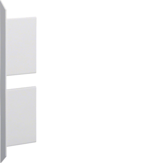 BKIS121306D9010 - Endstück aus Stahlblech zu BKIS 12,5x230mm Oberteil 2x80mm reinweiß