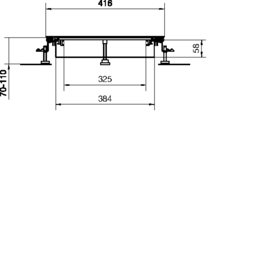 BKW400070 - Goulotte caniveau 400 70-110