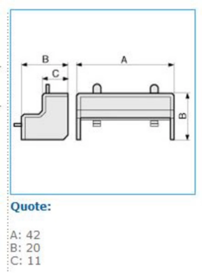 B03025 - Angolo interno per minicanali TMC / TMU bianco AIM 40x10 W