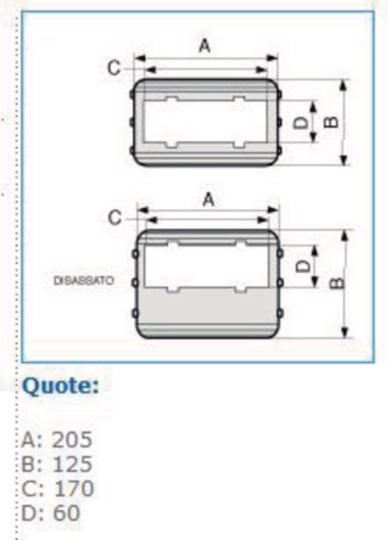 B02342 - Coperchio di protezione 6 moduli per canale TA-N bianco CSA-6N 120 W