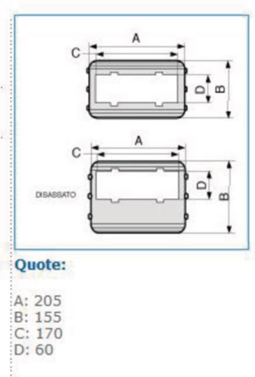 B02346 - Coperchio di protezione 6 moduli disassato per canale TA-N bianco CSA-6N 150 D W