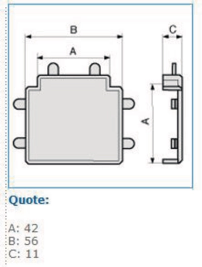 B04025 - Derivazione a T per minicanali TMC / TMU bianco IM 40x10 W