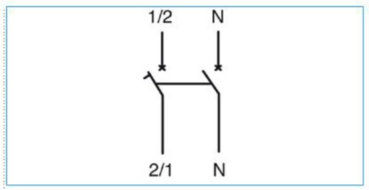 B02870 - Interruttore automatico magnetotermico nero 1P+N C10 3KA 230V linea Pepita