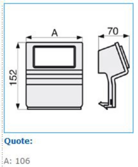 B04261 - Scatola porta apparecchi Pepita 3 moduli linea TBN bianco SBN 3 AP W