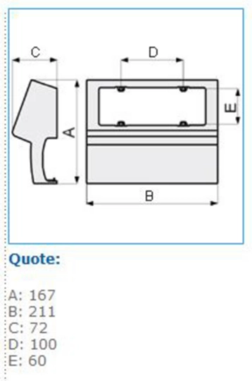 B03592 - Scatola porta apparecchi universale 6 moduli linea TCN nero ardesia SCNI 6 A
