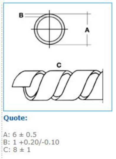 B00962 - Avvolgente universale diam. interno 4mm - esterno 6mm trasparente SPIRALITE P2