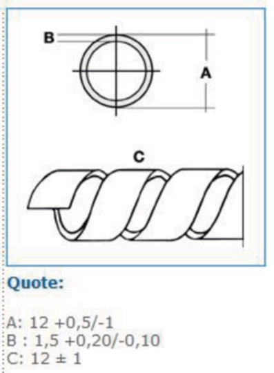 B00964 - Avvolgente universale diam. interno 9mm - esterno 12mm trasparente SPIRALITE P4